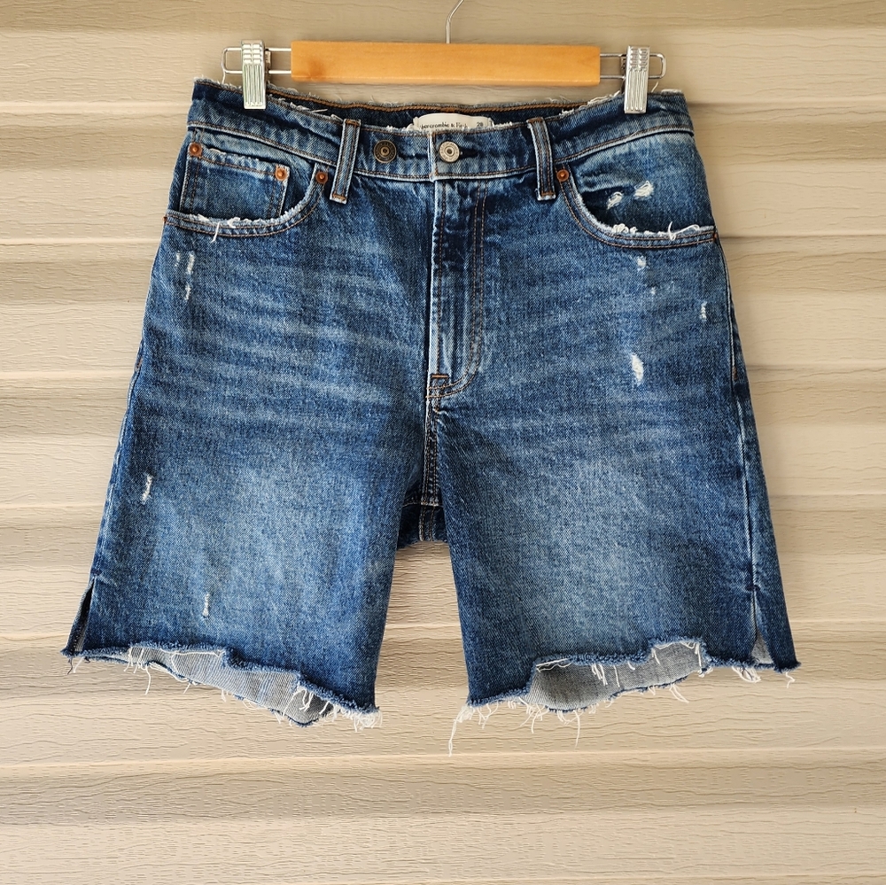 Abercrombie & Fitch Blue Denim Jean Shorts - Picture 10 of 10